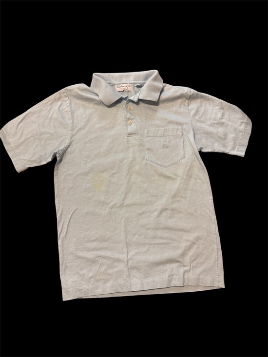 Burberry Other - Burberry  cotton Light Blue Polo Shirt size S men authentic